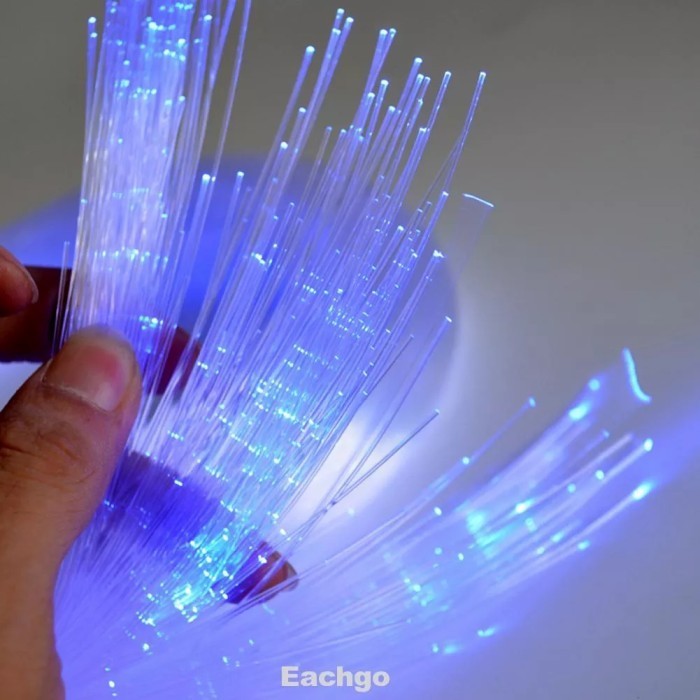 Diy Lampu Fiber Optic Pmma Serat Optik 0,75Mm Panjang 2 Meter 200Helai Lampu
