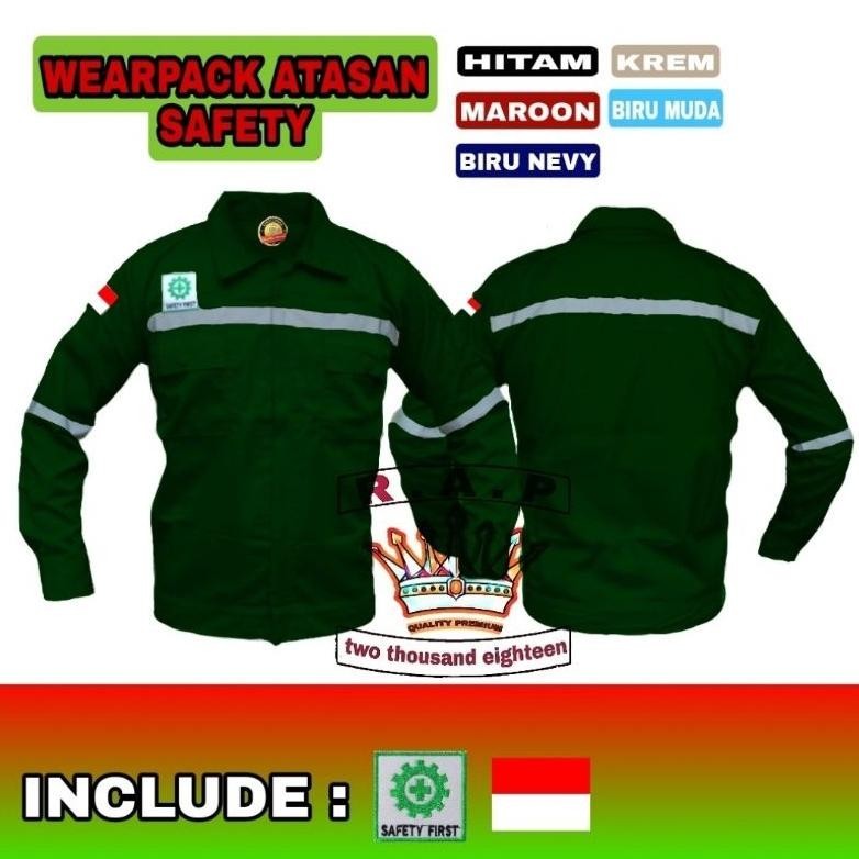 Flash  Sale Waerpack Atasan Proyek Safety / Baju Kerja Safety /Kameja Proyek / Baju Kerja Lapangan 8