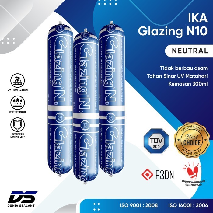 

Silicone Sealant Lem Kaca Silikon Silen IKA Glazing N10 sosis