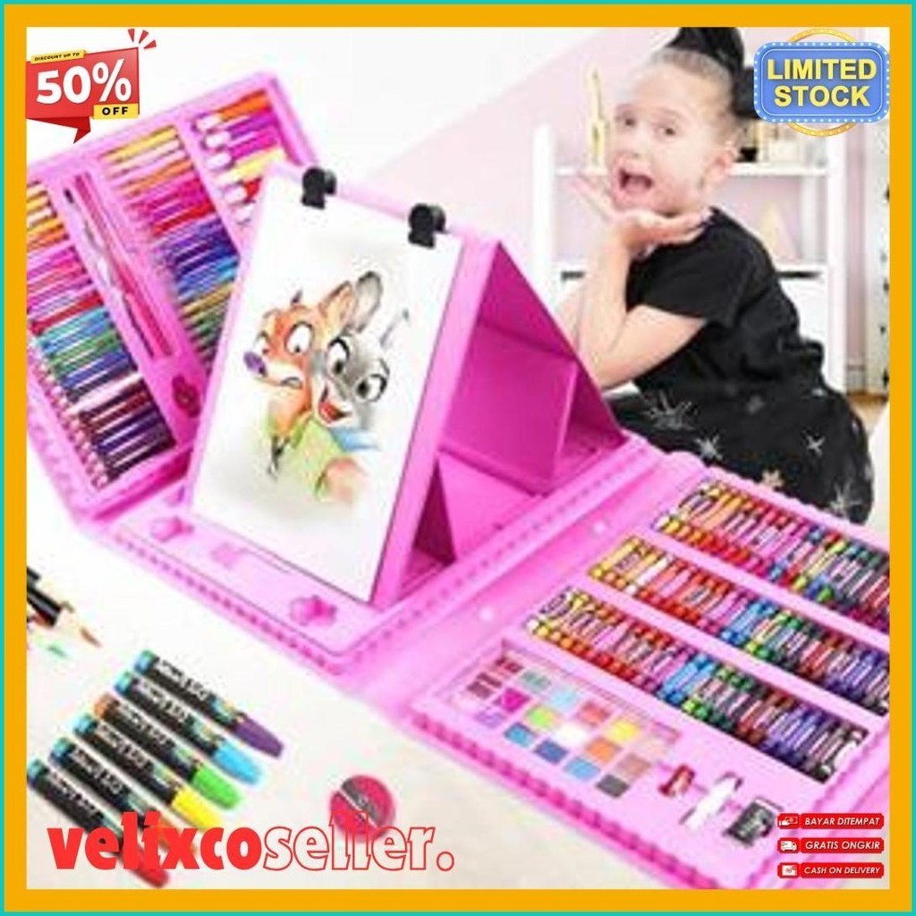 

Outred Crayon Art Set 208 Pensil Warna Crayon/ Crayon 208Pcs Pensil Krayon Warna / Artset 208 Crayon Set Besar Alat Melukis (Murmer)