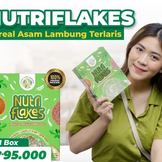 

Nutriflakes Sereal Umbi Garut Solusi Asam Lambung Dan Gerd Paket 1 Box