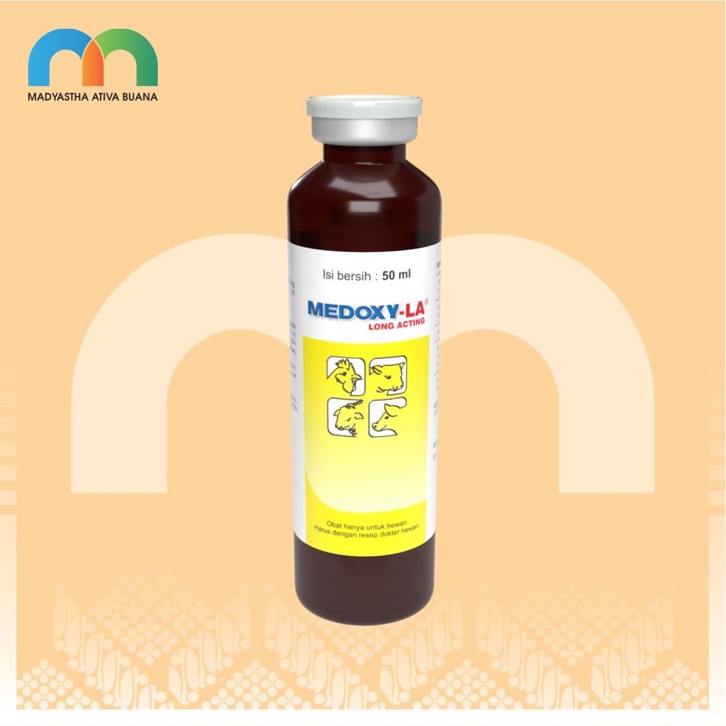 Medoxy-LA Btl 50 Ml Medion Obat Sistem Pernafasan Ayam