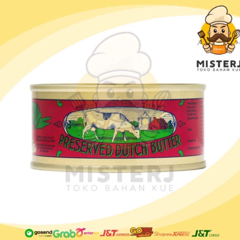 

(DISKON) Wijsman Butter | 200 Gram | Mentega Butter Salted Wisjman Premium | Butter Kue Kering | Kemasan Kaleng | Original 100%