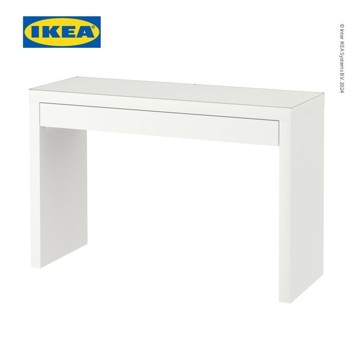 Ikea Malm Meja Rias Minimalis Putih 120X41 Cm