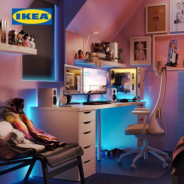 Ikea Alex Unit Laci Putih Minimalis 36X70 Cm
