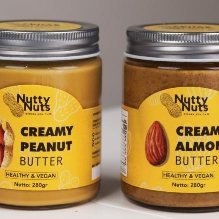 

Natural Creamy Peanut And Almond Butter 280Gr Nuttynuts