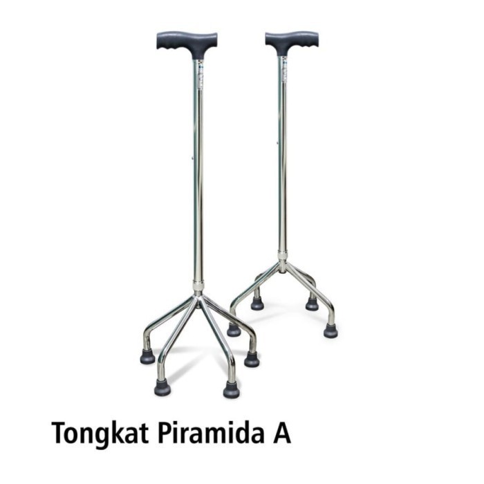 tongkat jalan orang tua kaki 4 empat onemed/tongkat jalan Kaki 3 Tiga