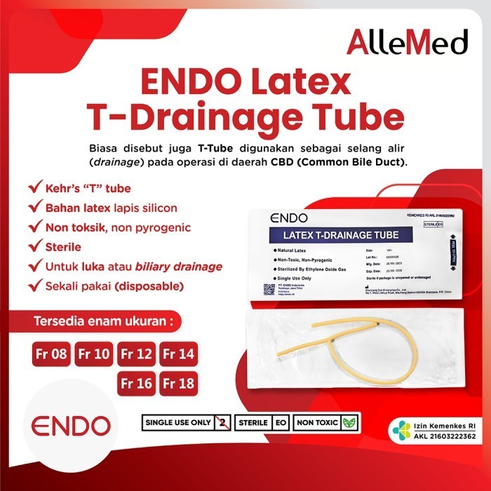 ENDO Latex T-Drainage Tube