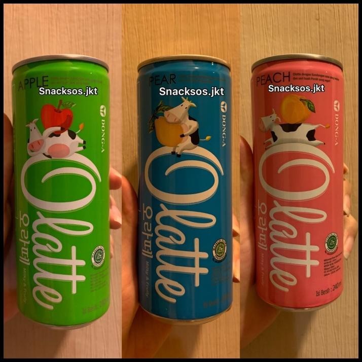 

Olatte Dong-A Milk Drink Korea Apple / Pear / Peach Halal Mui