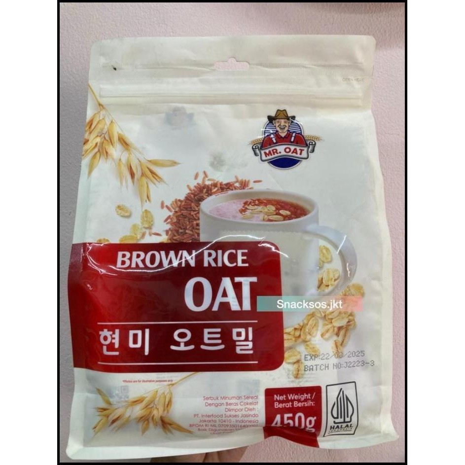 

Mr.Oat Black Rice Oat / Brown Rice Oatmeal Mr Oat