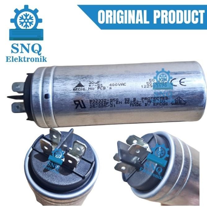 Capasitor Epcos 30Uf 400Vac / Kapasitor Ac 30 Uf (Mikro) Epcos 400 Vac