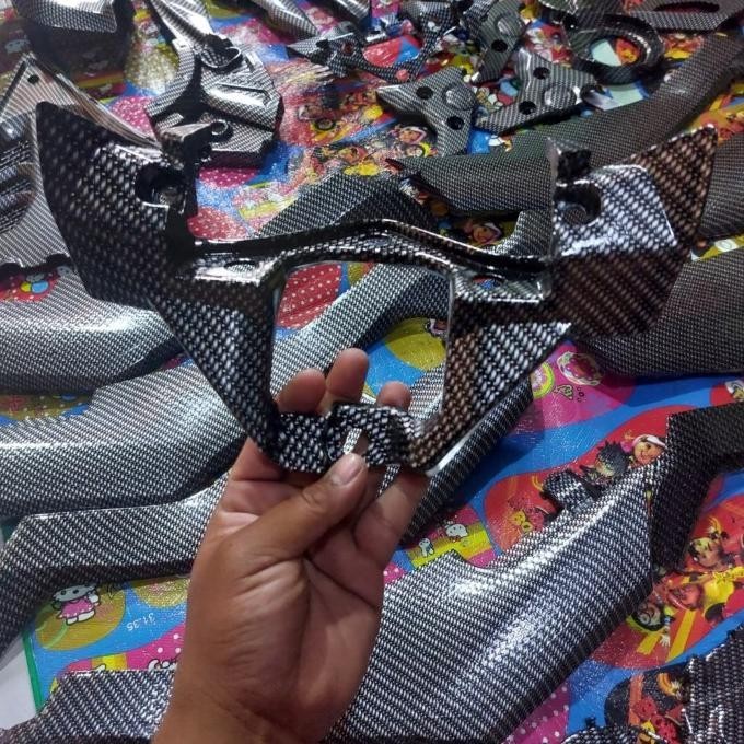 karbon COVER DUDUKAN TATAKAN SPIDOMETER SATRIA FU 150 F1 INJEKSI KARBON