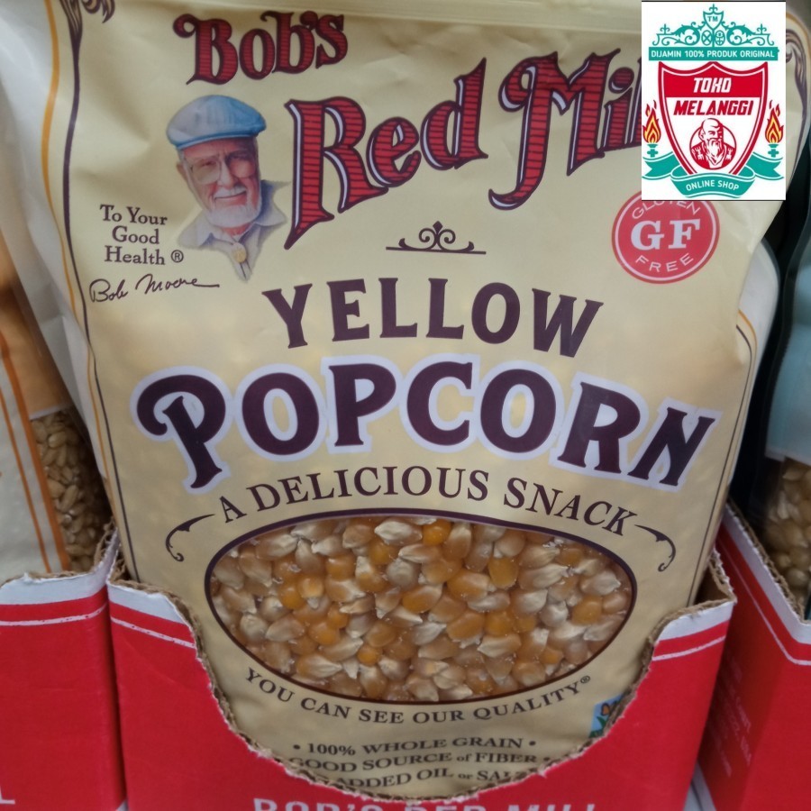 

Bob's Red Mill Yellow PopCorn 850 gr Bobs Gluten Free Pop Corn Kuning