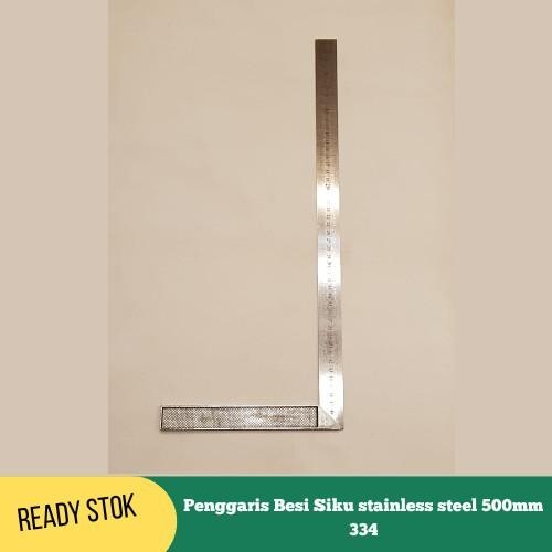 

Penggaris Besi Siku stainless steel 500mm Kualitas Terbaik