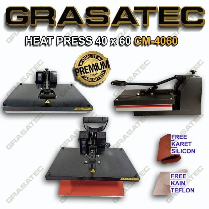 Mesin Press Kaos Sablon 40X60 1800 Watt