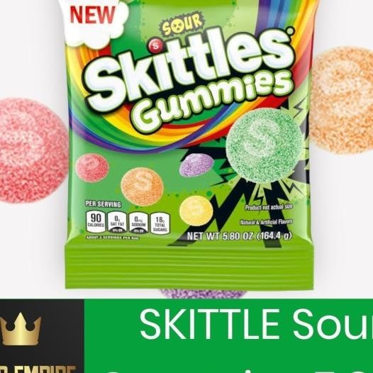 

Skittles Gumes Sour Candy 164 Gr | Permen Asam Skittle Gummy