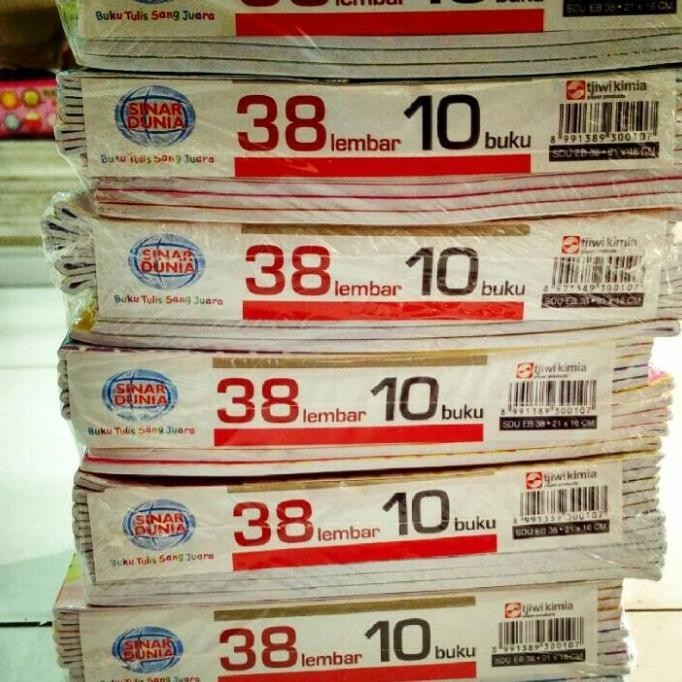 

Sinar Dunia SiDu Buku Tulis 38 Lembar / SDU EB 38 (Isi: 10 Buku)