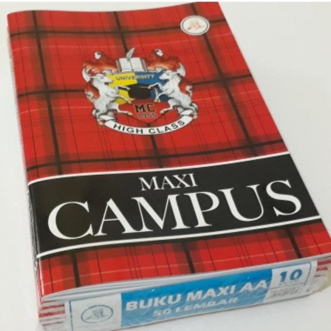 

Buku tulis maxi campus AA 50 Lembar 1pak (10Buku)