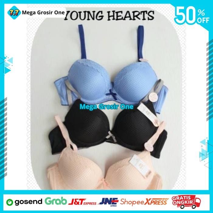 BRA PUSH-UP YOUNG HEARTS  BY MEGA GROSIR ONE LUAR BIASA