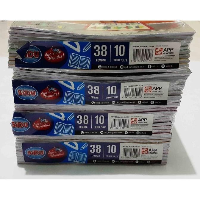 

[PERPACK] Buku Tulis SINAR DUNIA / SIDU 10x38 Lembar