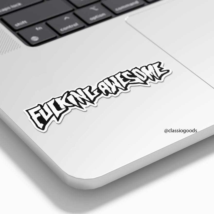

Sticker Tempel "F*cking Awesome