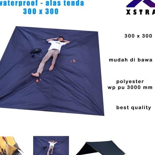 Footprint Alas Tenda Tikar Waterproof 300X300 - Terpal Pelindung Tenda