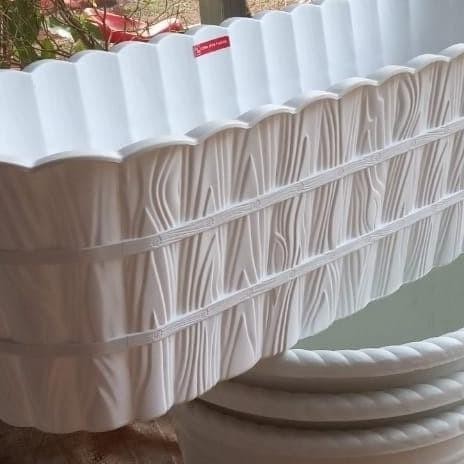 Pot Plastik Panjang 60 Motif Kayu