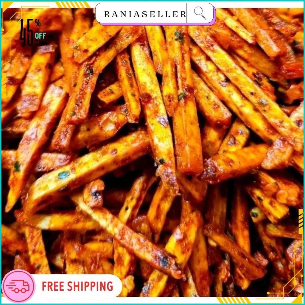 

1 Kg Stik Talas Pedas Daun Jeruk Tasreng Pedas Siap Kirim