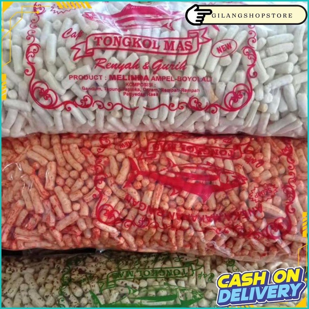 

Kerupuk Ikan Tongkol Viral 1Kg Ori/Pedas Daun Jeruk/Lombok Ijo/Balado Cod