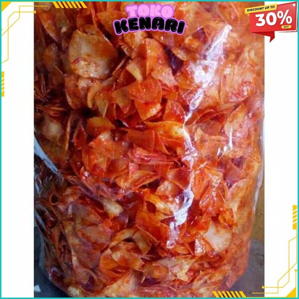 

1Kg Keripik Singkong Doyan Balado Pedas Basah Terlaris