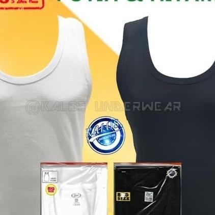 Kaos Singlet Pria Big Size / Jumbo Rider Putih 3Xl-4Xl-5Xl