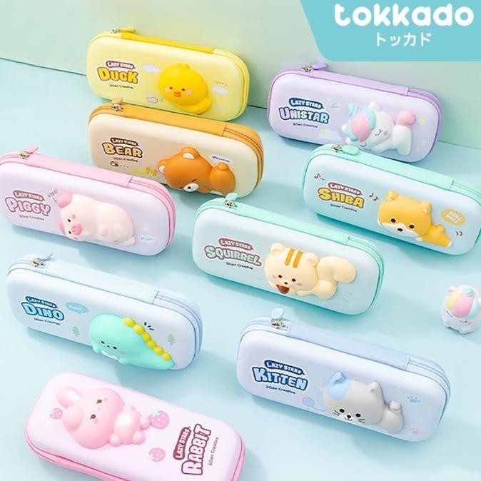 

TOKKADO Fuwa Squishy Pencil Case Kotak Pensil Besar Anak Sekolah Lucu