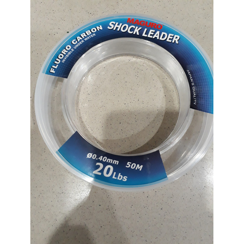 Senar Leader Maguro Fluoro Carbon Shock Leader Ukuran 20 Lbs