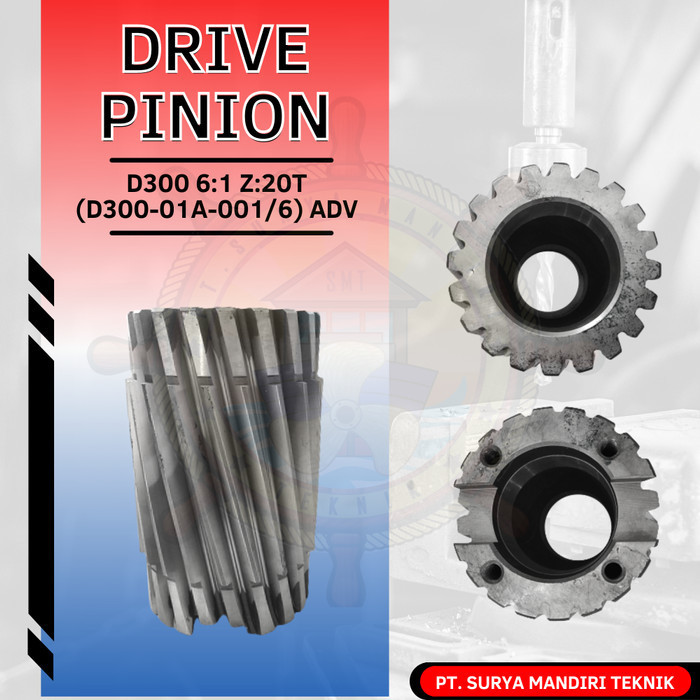 populer] DRIVE PINION D300 6:1 Z:20T (D300-01A-001/6) ADVANCE