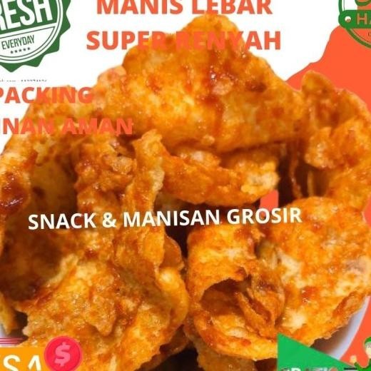 

Emping Pedas Manis Besar 1000 Gram