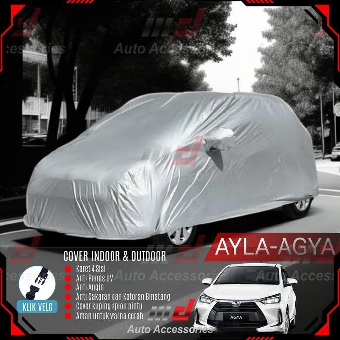 Body Cover / Sarung Mobil Daihatsu Ayla / Toyota Agya Khusus Cat Putih