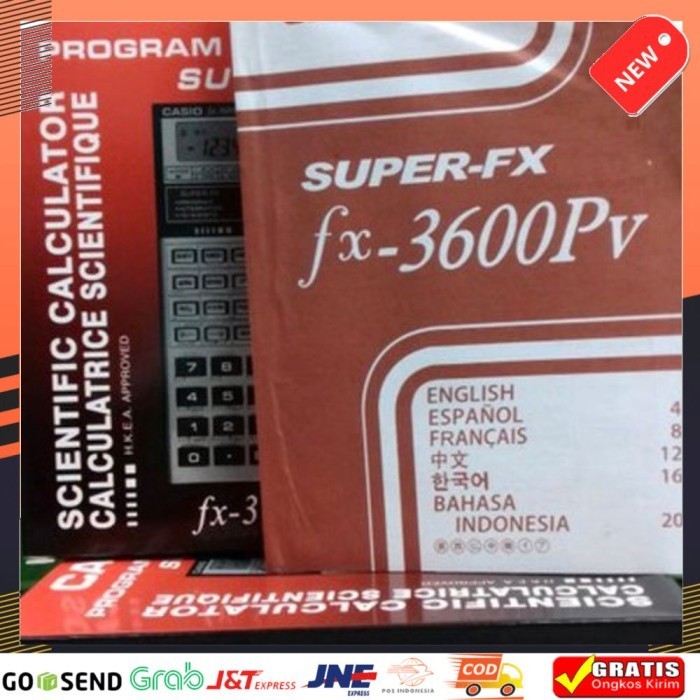 

Ready Kalkulator Casio Scientific Program FX 3600 Pv