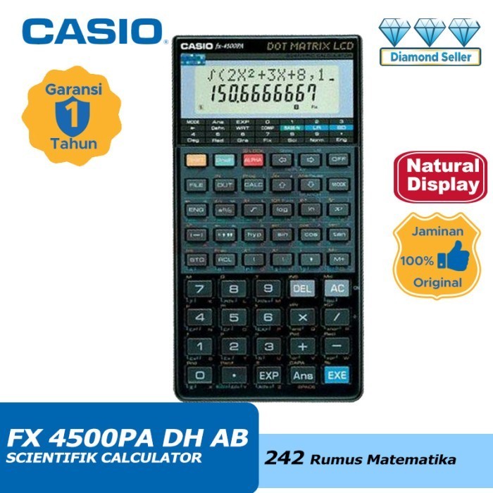 

Ready Kalkulator CASIO FX 4500PA DH AB