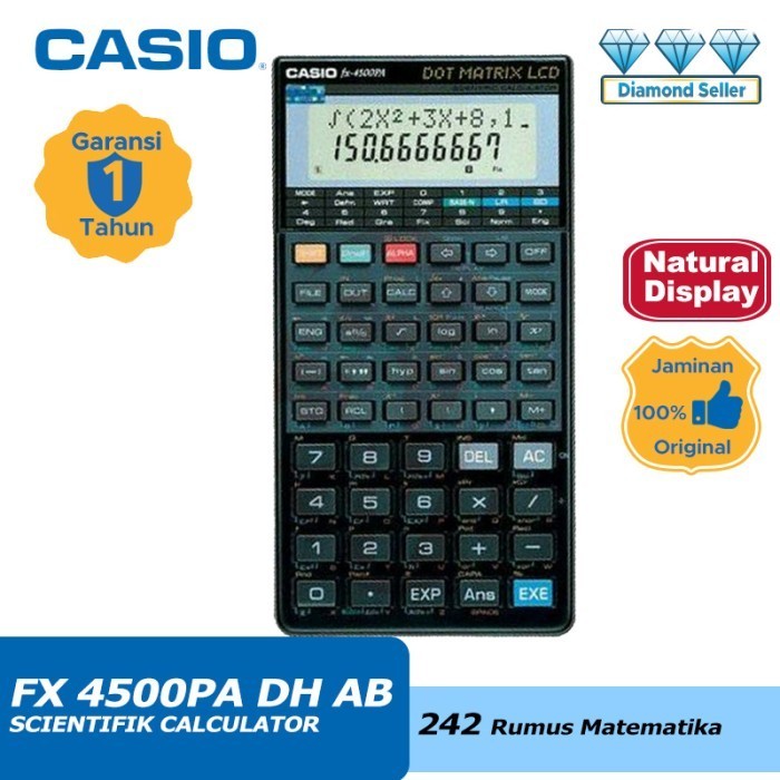 Ready Kalkulator CASIO FX 4500PA DH AB