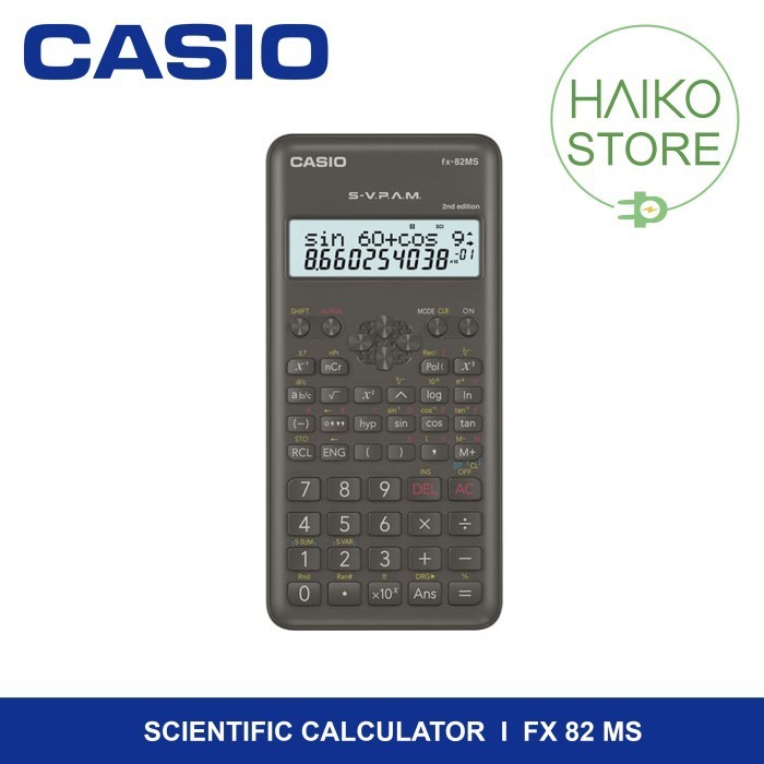 

Ready Kalkulator Casio Scientific Calculator FX 82 MS Original