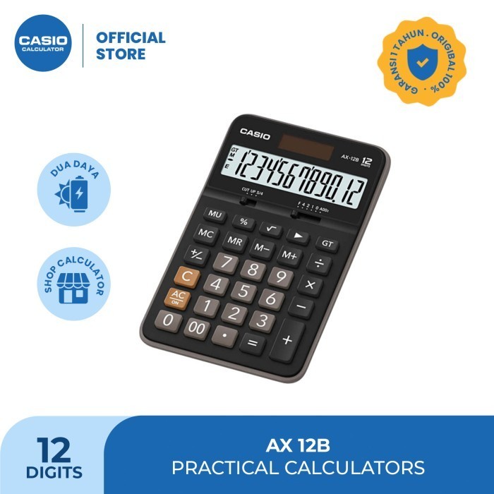 

Ready Casio Value Series Calculator AX-12B