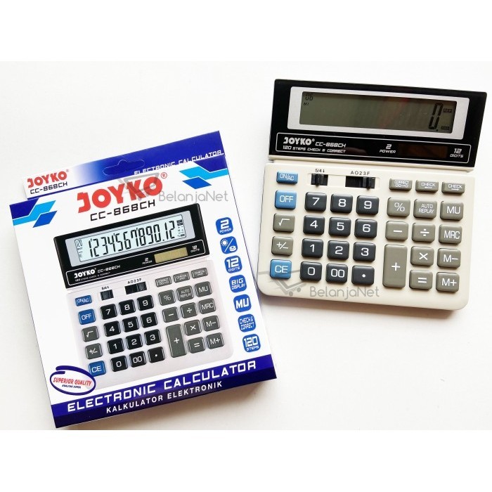 

Ready Calculator Kalkulator Joyko CC-868CH 12 Digits Check Correct