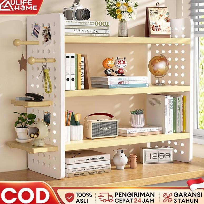 Rak Desktop Storage Rak Meja Stationery Rak Buku Desktop Rak Polaroid Rak Organizer Desktop