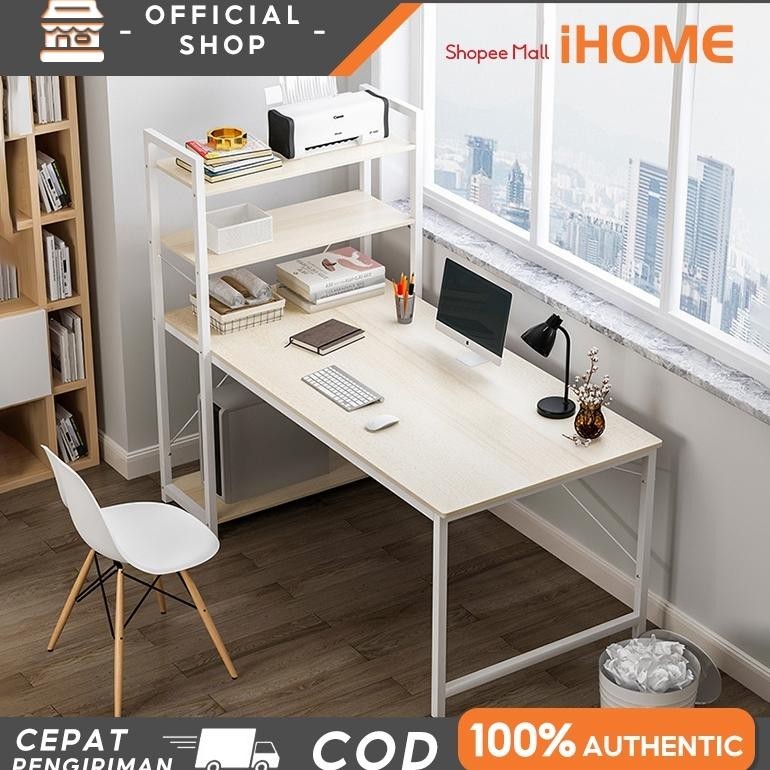 Meja Komputer / Lemari Meja Belajar (H Table)
