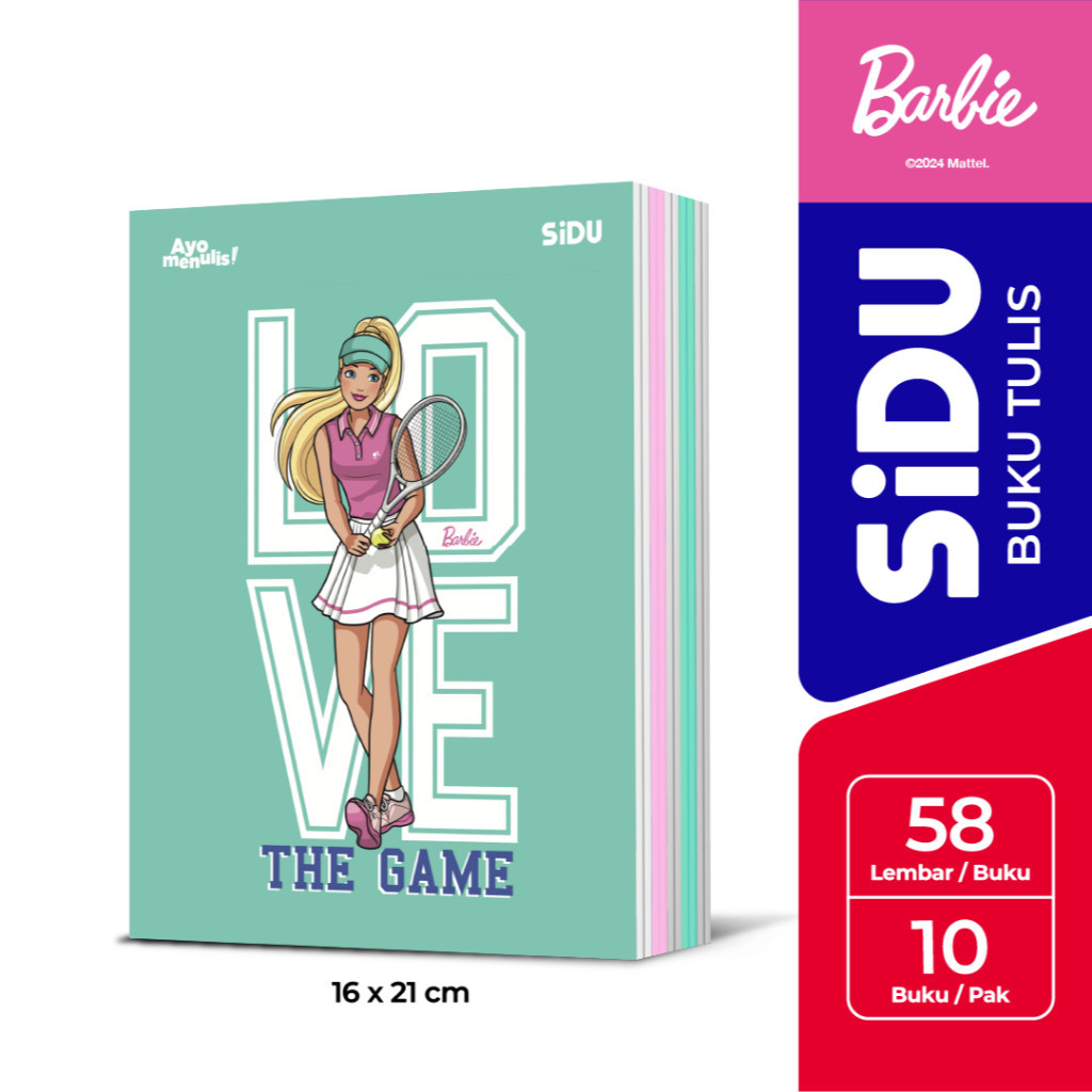 

[ONE's Stationery] SiDU Buku Tulis Barbie 58 Lembar - 10 Buku