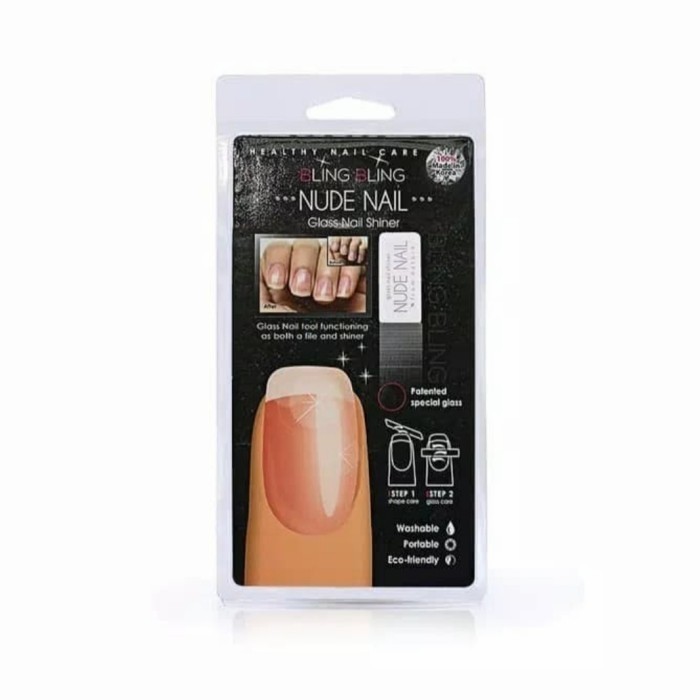 Original Korea Bling Bling Nude Nail Glass Nail Shiner