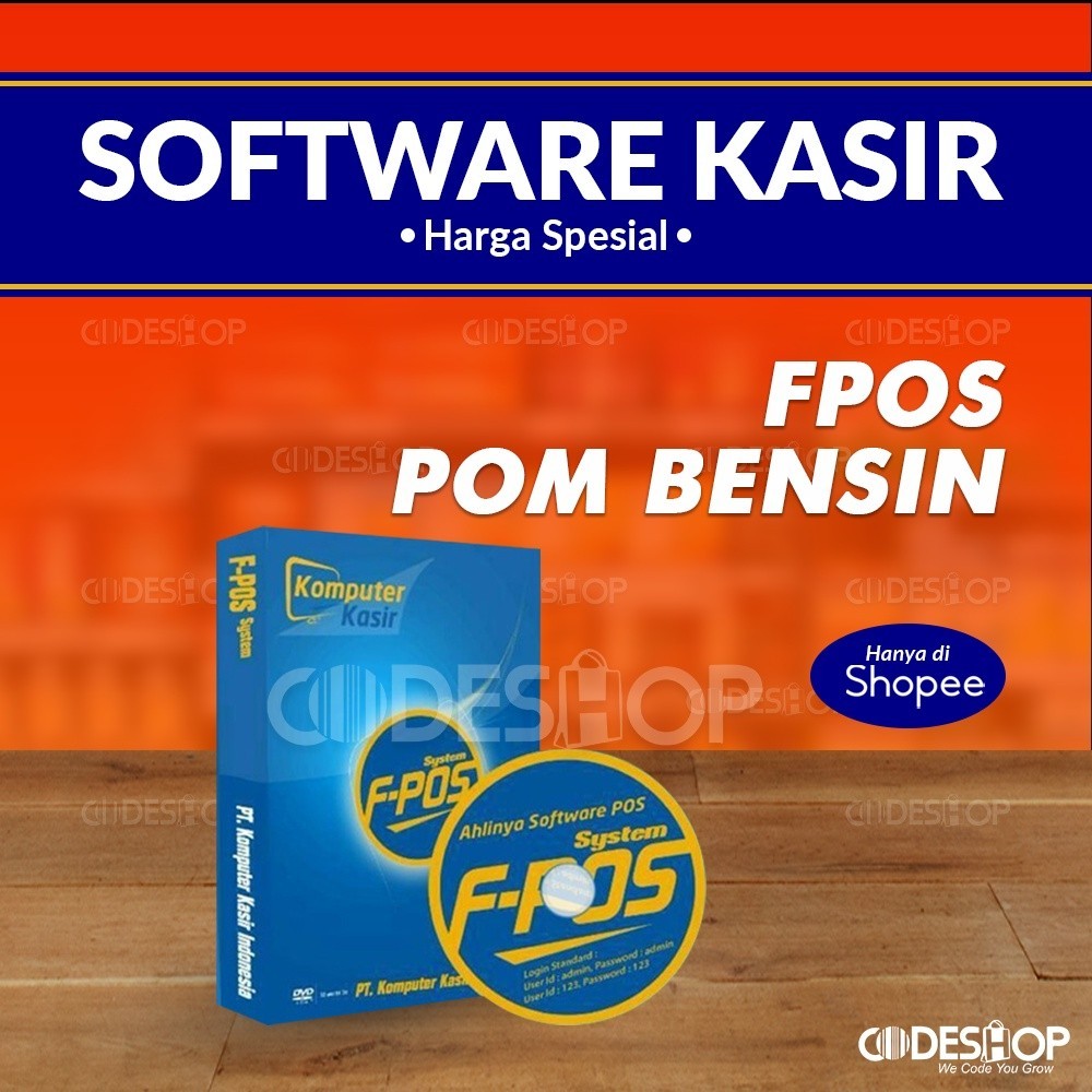 Aplikasi F-Pos System Pom Bensin Software Kasir SPBU Pertamina Full Version Original