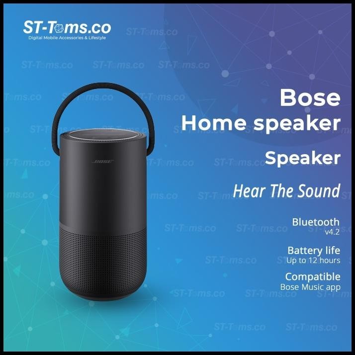 Bose Portable Smart Speaker - Triple Black, Luxe Silver | Speaker Cerdas Portabel