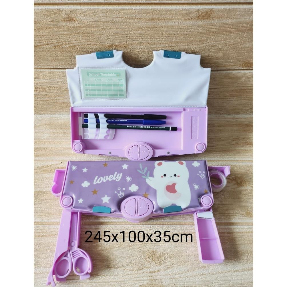 

hjg-7 KOTAK PENSIL MOTIF KARAKTER UK 24 x 9 x 3 cm Premium