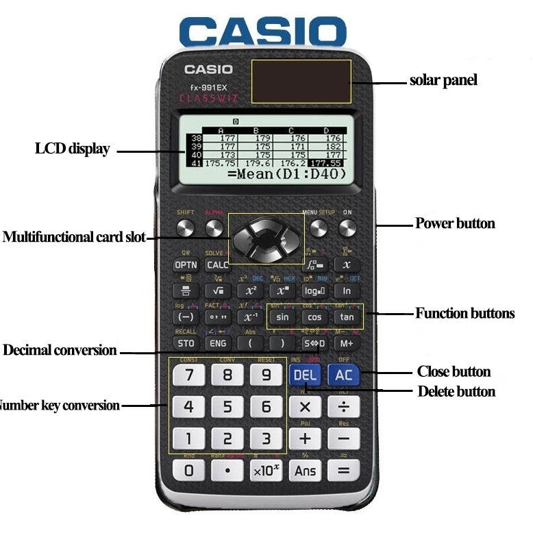 

Of14 Kalkulator Scientific Casio ilmiah FX-991EX/991ES-Plus Kalkulator Casio Scientific Calculator Casio Scientific Berkualitas